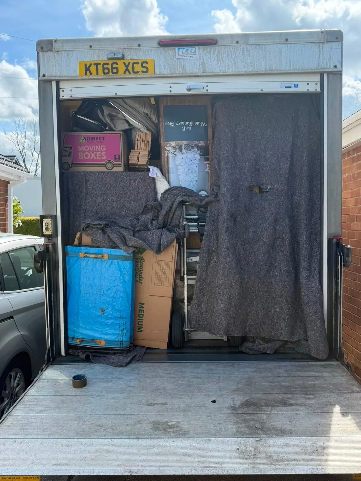 A removal van loaded for a longer journey